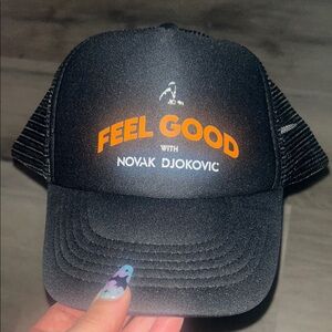 Black Novak Djokovic Trucker Cap